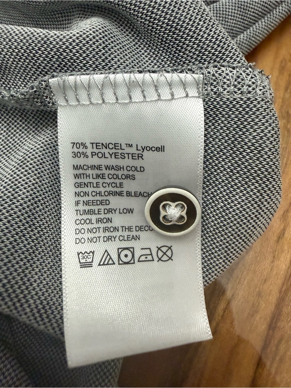 Tommy Bahama Men’s XXL Polo Gray TENCEL Lyocell Short Sleeve Marlin - Picture 7 of 9